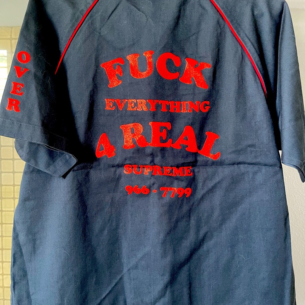 Supreme s/s fuck everything work shirt